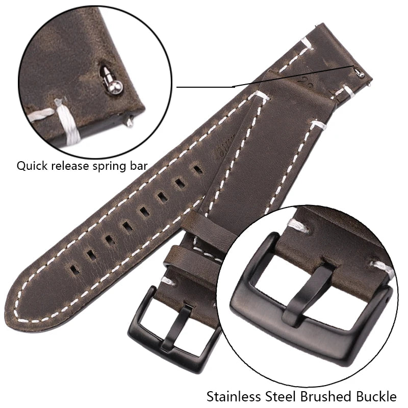 Pulseira Smartwatch em couro