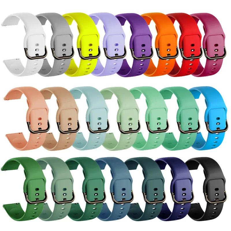 Pulseira Silicone 20mm e 22mm