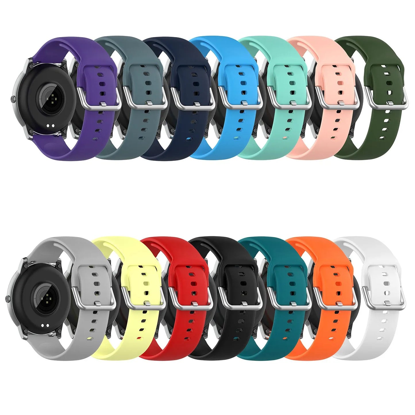 Pulseira Silicone 20mm e 22mm