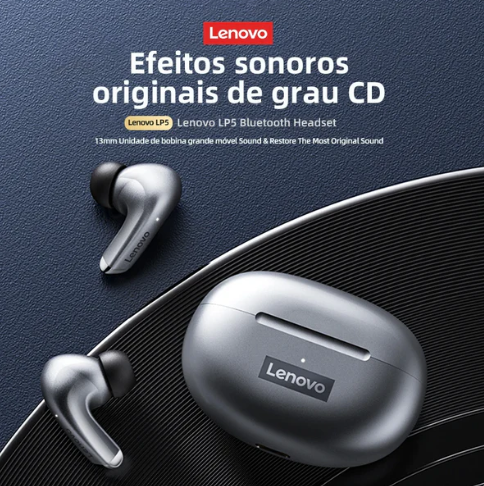 Fone de Ouvido Lenovo LP5