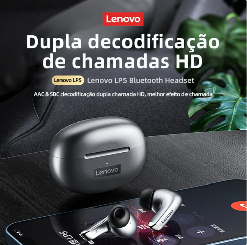 Fone de Ouvido Lenovo LP5