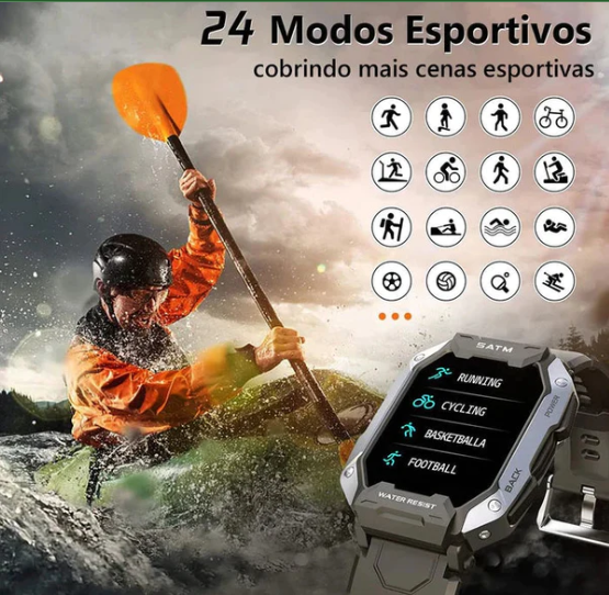 Smatwatch LIGE - Relógio Militar